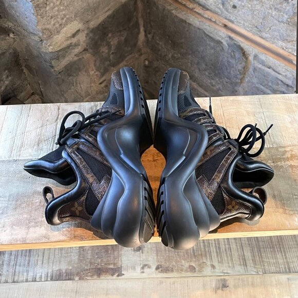 Louis Vuitton Black Monogram Archlight Chunky Sneakers - Picture 8 of 12
